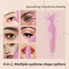 Eyeliner Stencil Set & Pencil - Winged Liner Aid, Eyebrow Stencil, Makeup Tool