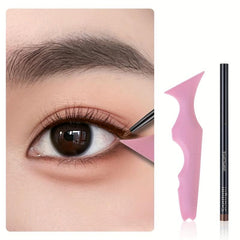 Eyeliner Stencil Set & Pencil - Winged Liner Aid, Eyebrow Stencil, Makeup Tool
