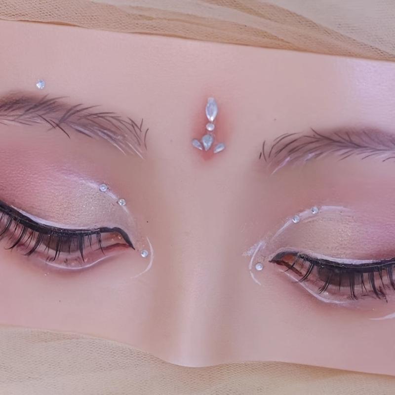 Silicone Makeup Practice Board for Face and Eyes