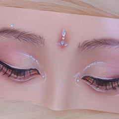 Silicone Makeup Practice Board for Face and Eyes