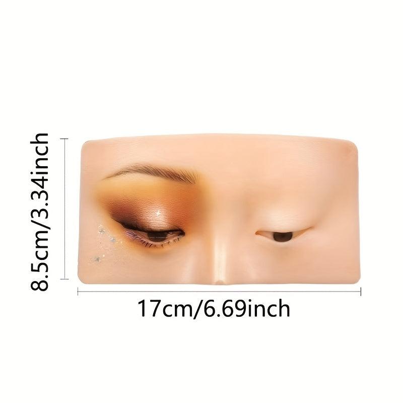 Silicone Makeup Practice Board for Face and Eyes