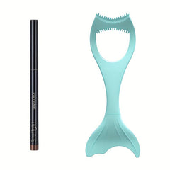 Eyebrow Pencil & Eyeliner Stencil Kit Silicone Winged Tip Eyeliner Aid