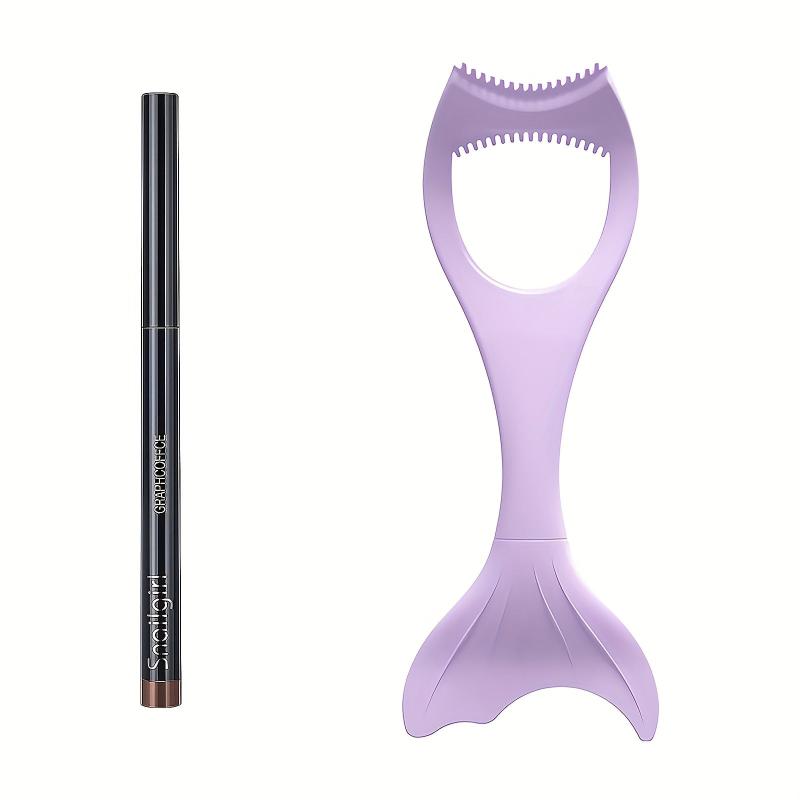 Eyebrow Pencil & Eyeliner Stencil Kit Silicone Winged Tip Eyeliner Aid