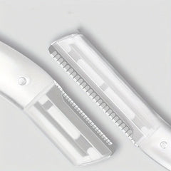 Eyebrow Razor & Scissors Kit with Cleaning Brush