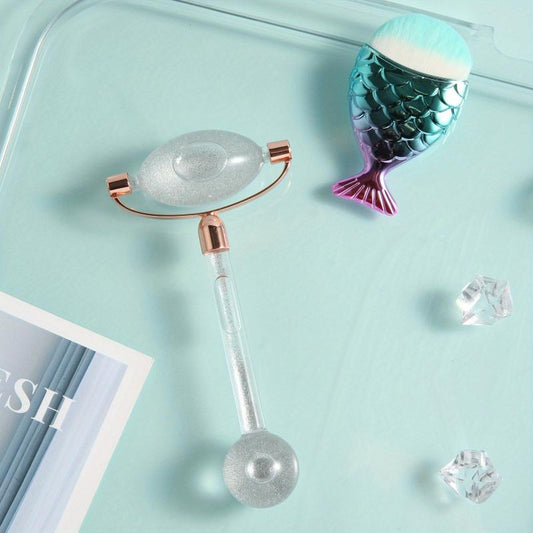 Rose Quartz Jade Roller & Gua Sha Face Roller for Skin Care