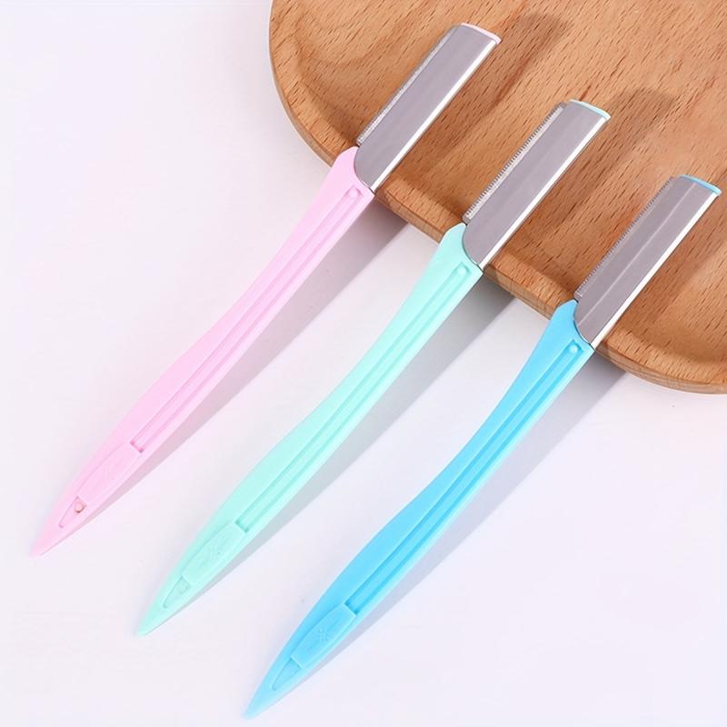 3pcs Eyebrow Razor & Exfoliating Tool for Face with Precision Cover