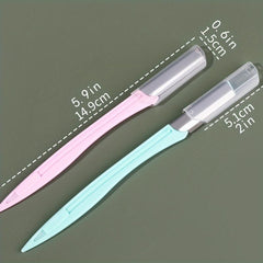 3pcs Eyebrow Razor & Exfoliating Tool for Face with Precision Cover
