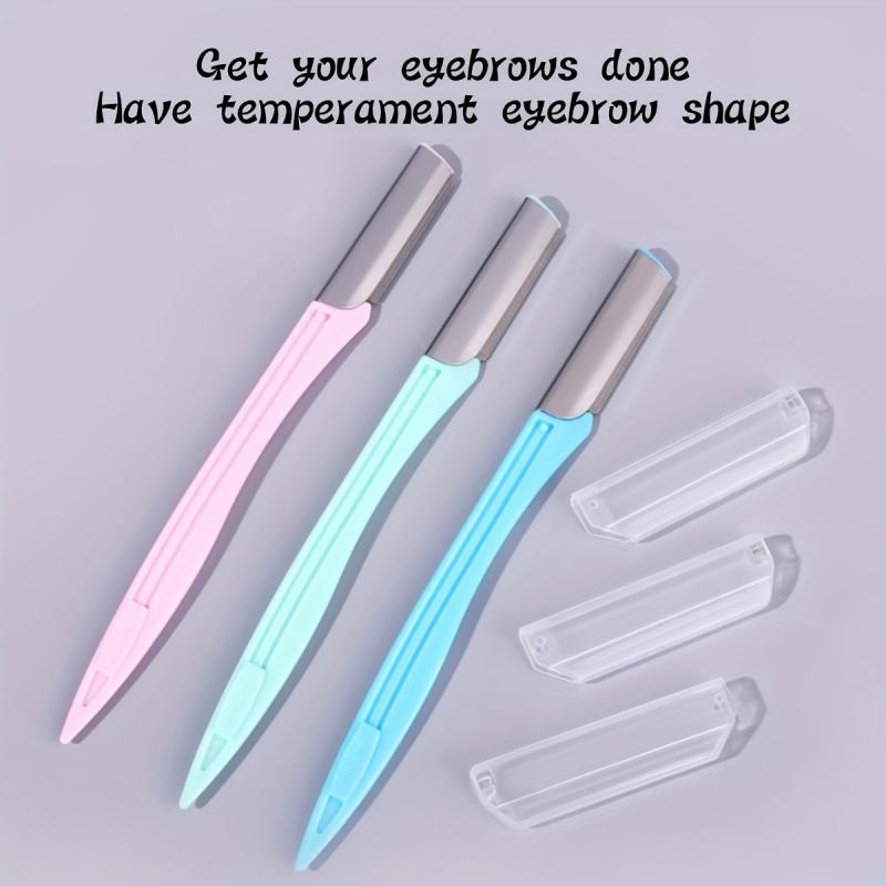 3pcs Eyebrow Razor & Exfoliating Tool for Face with Precision Cover