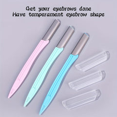3pcs Eyebrow Razor & Exfoliating Tool for Face with Precision Cover