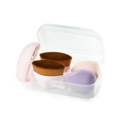 Makeup Brush Set with Sponges - Portable Beauty Tool