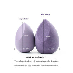 Makeup Brush Set with Sponges - Portable Beauty Tool