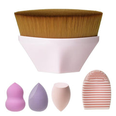 Makeup Brush Set with Sponges - Portable Beauty Tool