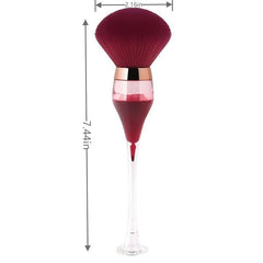 Red Wine Glass Makeup Brush Stand