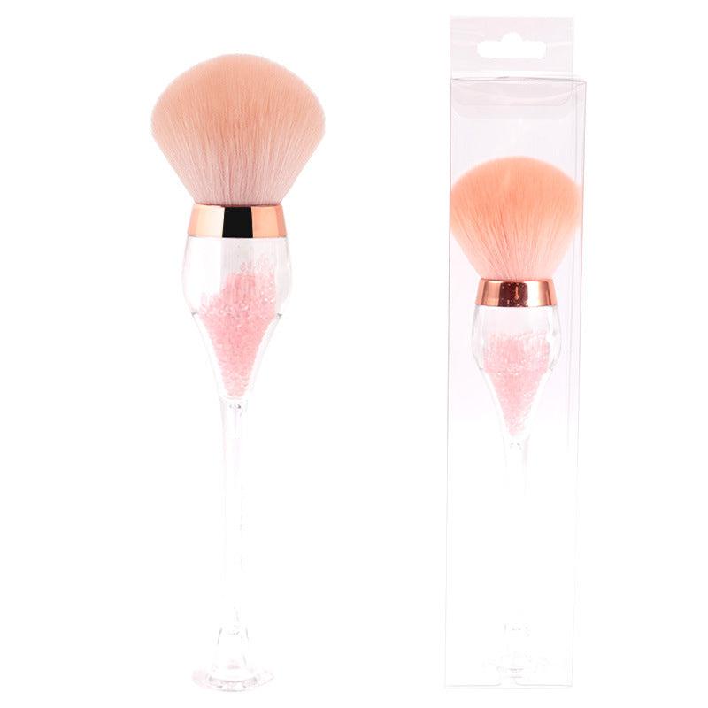 Red Wine Glass Makeup Brush Stand