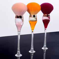 Red Wine Glass Makeup Brush Stand
