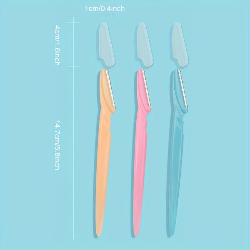 60 Pcs Eyebrow Razor For Women Dermaplaning Razor For Women Face