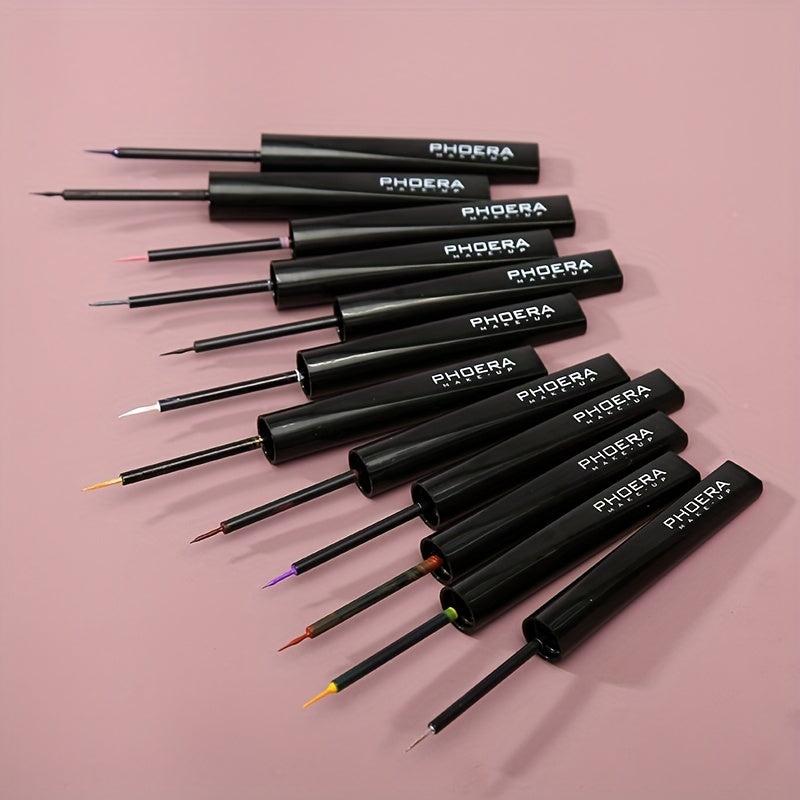 Colorful Liquid Eyeliner Pen High Pigmented Fast Drying Eye Makeup