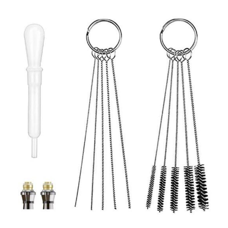 0.4mm Pink Mini Air Compressor Kit Air Brush Paint Spray Gun Airbrush