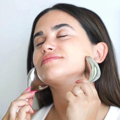Stainless Steel Facial Massager Eye Massage Tool - Skin Firming & Cooling