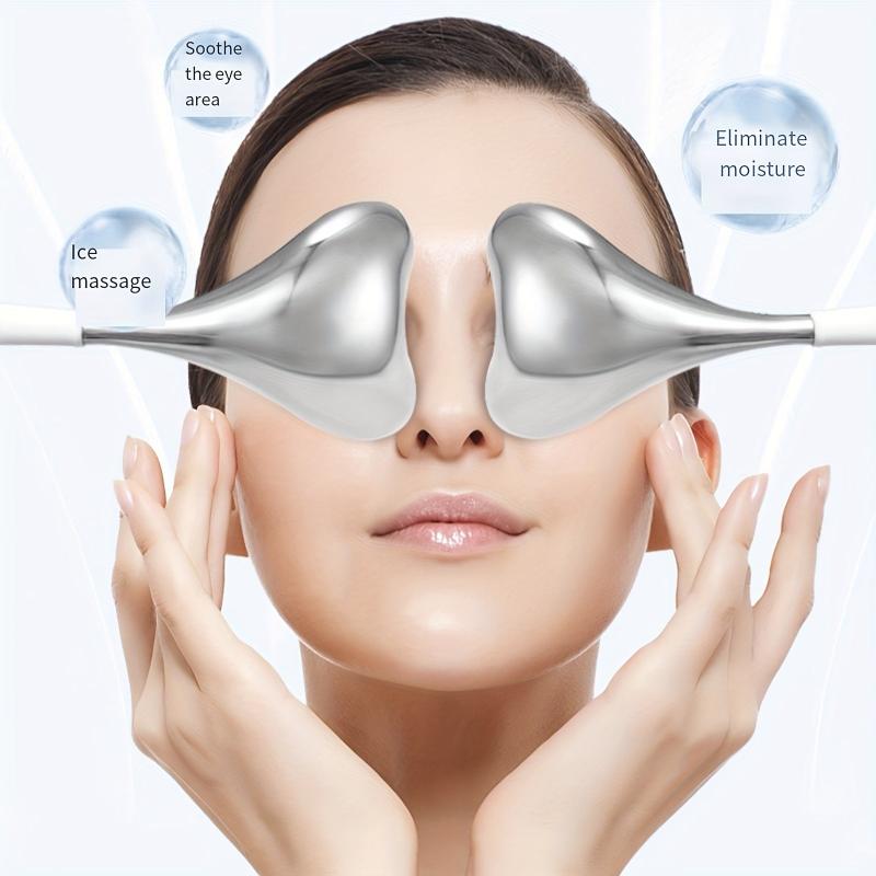 Stainless Steel Facial Massager Eye Massage Tool - Skin Firming & Cooling