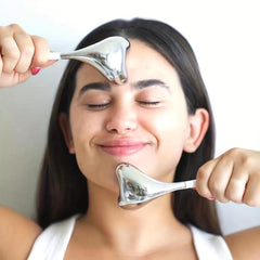 Stainless Steel Facial Massager Eye Massage Tool - Skin Firming & Cooling
