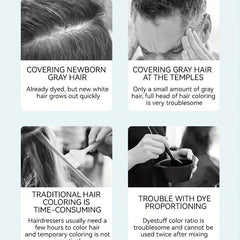 Permanent Hair Dye Cream 80 ml with Disposable Shawl Gloves Comb
