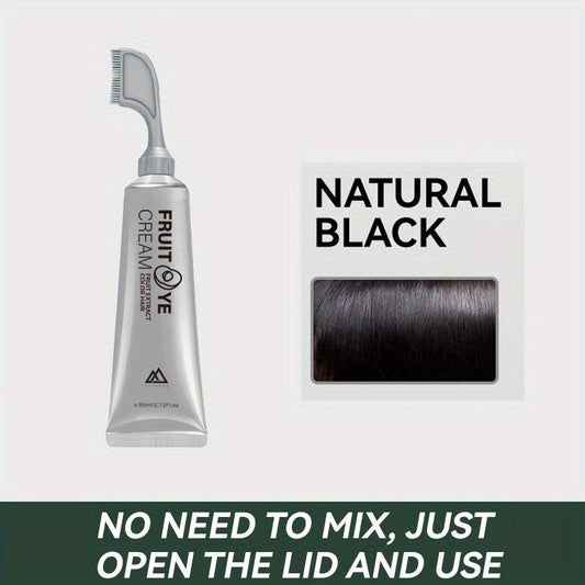 Permanent Hair Dye Cream 80 ml with Disposable Shawl Gloves Comb