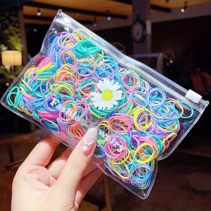 1000pcs Small Rubber Band Elastic Hair Band
