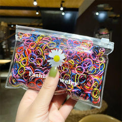 1000pcs Small Rubber Band Elastic Hair Band