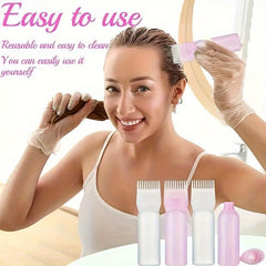 120ml Hair Dyeing Bottle with Comb Shampoo