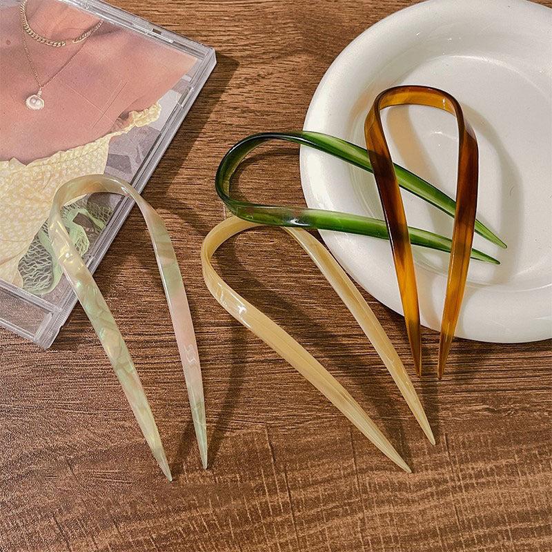 U Shaped Hair Pin Classical Hair Stick Hair Fork Ancient Style Hair Accessories