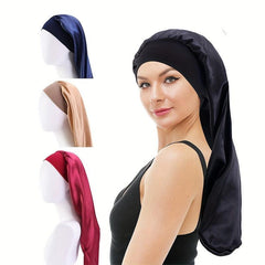 Satin Bonnet Soft Night Sleeping Hat Wrap Night Cap Hair Care Hat