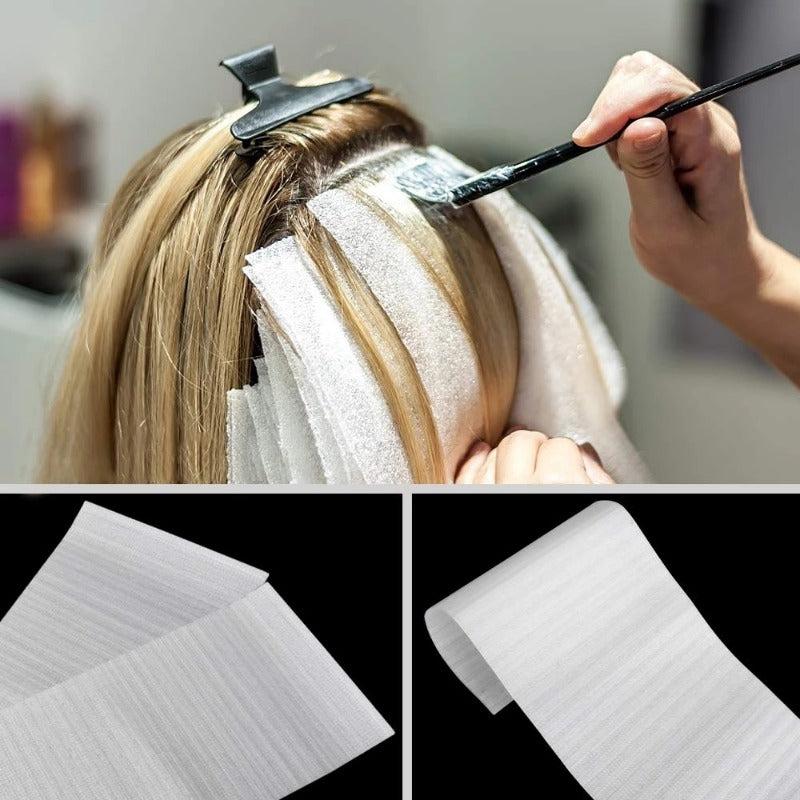 50pcs Thicken Perm Paper Curl Hair Dye Foil Highlighting Hairdressing Supplies