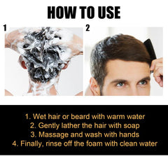 Hair Darkening Shampoo Bar for Gray Hair Coverage