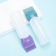 Root Comb Applicator Bottle Hair Dye Bottle with Scale for Hair