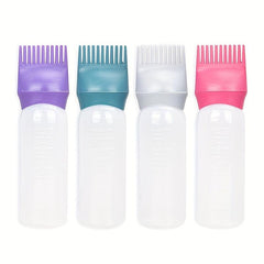 Root Comb Applicator Bottle Hair Dye Bottle with Scale for Hair