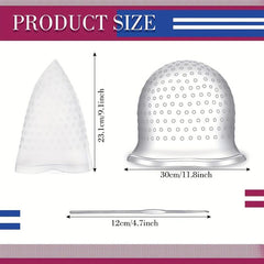 Silicone Hair Highlighting Cap with Hook, Gloves