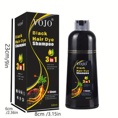 500ml Hair Dye Shampoo Ginger Extract Long Lasting Hair Dye For Men Women
