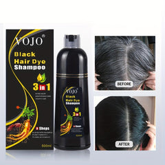 500ml Hair Dye Shampoo Ginger Extract Long Lasting Hair Dye For Men Women