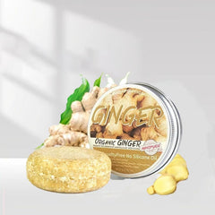 Ginger Hair Thickening Solid Shampoo Bar for All Hair Types