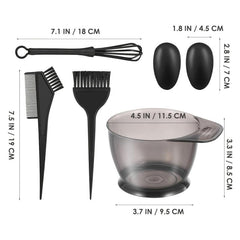 6pcs Hair Coloring Kit for Salon and Home Use