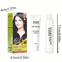 Natural Plant Hair Dye Cream 60ml - 100% Natural Dyes for Hair and Whiskers