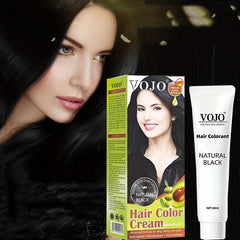 Natural Plant Hair Dye Cream 60ml - 100% Natural Dyes for Hair and Whiskers