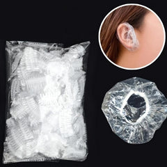 100pcs Waterproof Ear Protector for Hair Dyeing and Salon Use