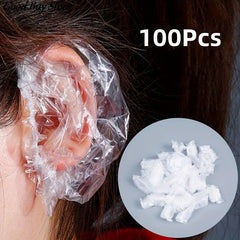 100pcs Waterproof Ear Protector for Hair Dyeing and Salon Use