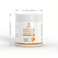 Keratin Hair Mask For Curly Frizzy Damaged Hair