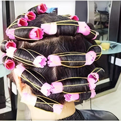 10pcs Perm Rods Set Cold Wave Hair Rollers Curler Styling For Women