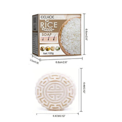 100g Rice Shampoo Soap for Smooth and Glossy Hair