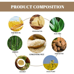 100g Rice Shampoo Soap for Smooth and Glossy Hair