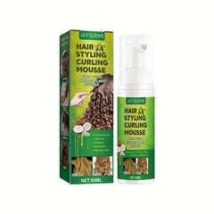 Fluffy Curly Hair Styling Mousse Elastin Anti Frizz Moisturizing Foam